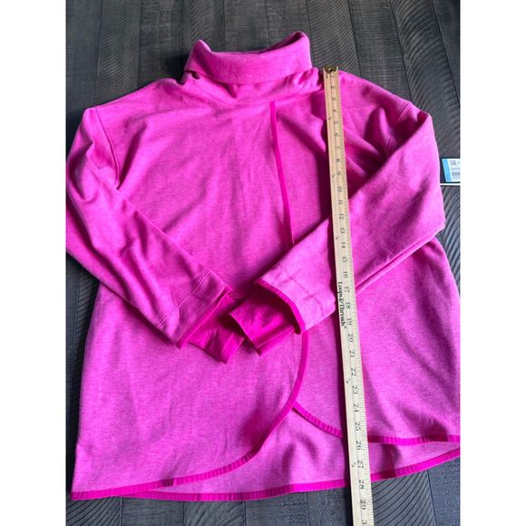 Nike Women’s Pink Funnel Neck Pullover Sweatshirt Medium NWT $85 - Picture 7 of 9